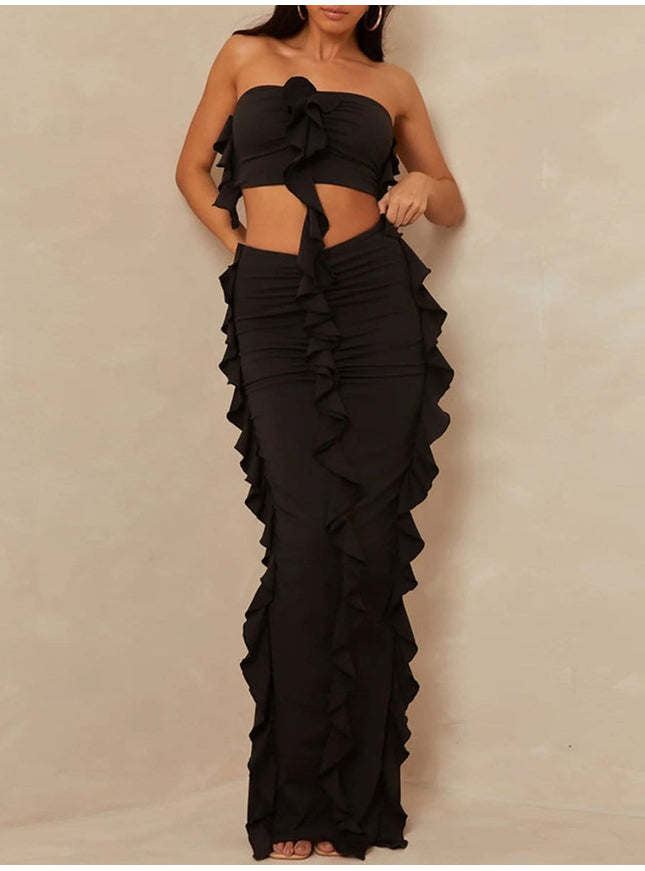 Rowan Top & Bodycon Knit Maxi Skirt - Fashion Pov
