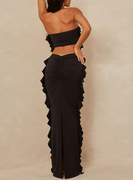 Rowan Top & Bodycon Knit Maxi Skirt - Fashion Pov