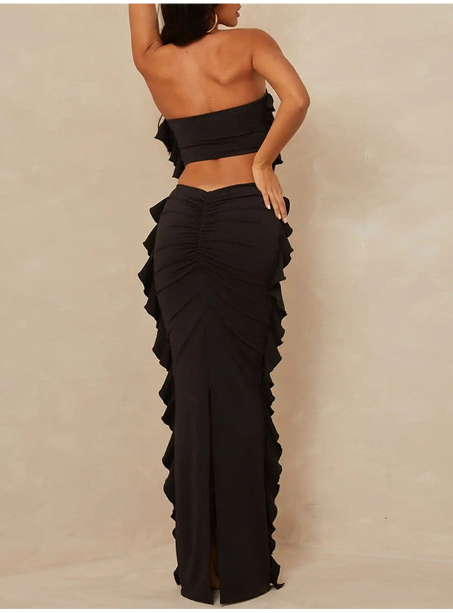 Rowan Top & Bodycon Knit Maxi Skirt - Fashion Pov