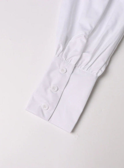Rowen Shirt In White - Fashion Pov