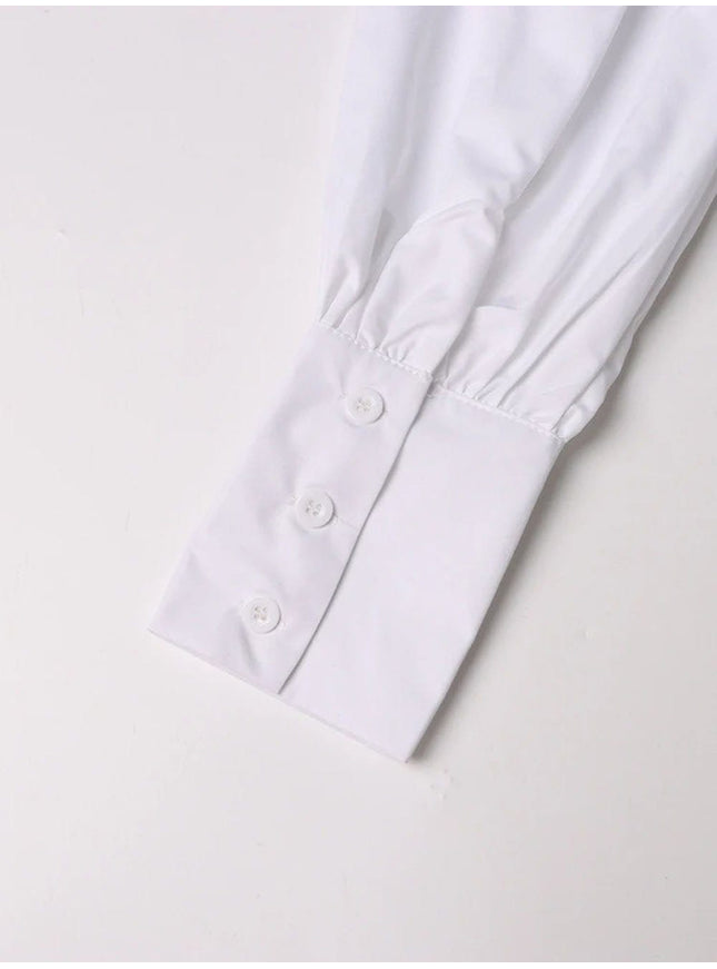 Rowen Shirt In White - Fashion Pov
