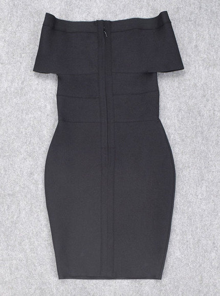 Sadie Off Shoulder Bodycon Midi Dress - Fashion Pov