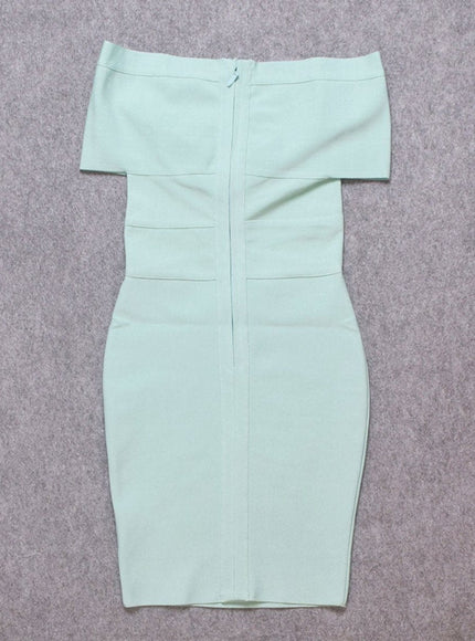 Sadie Off Shoulder Bodycon Midi Dress - Fashion Pov
