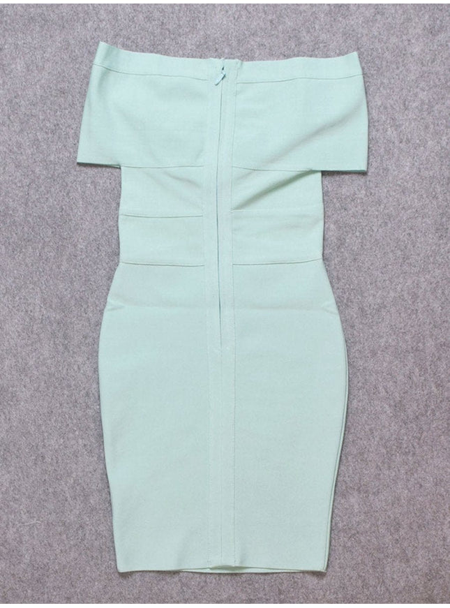 Sadie Off Shoulder Bodycon Midi Dress - Fashion Pov