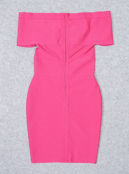 Sadie Off Shoulder Bodycon Midi Dress - Fashion Pov