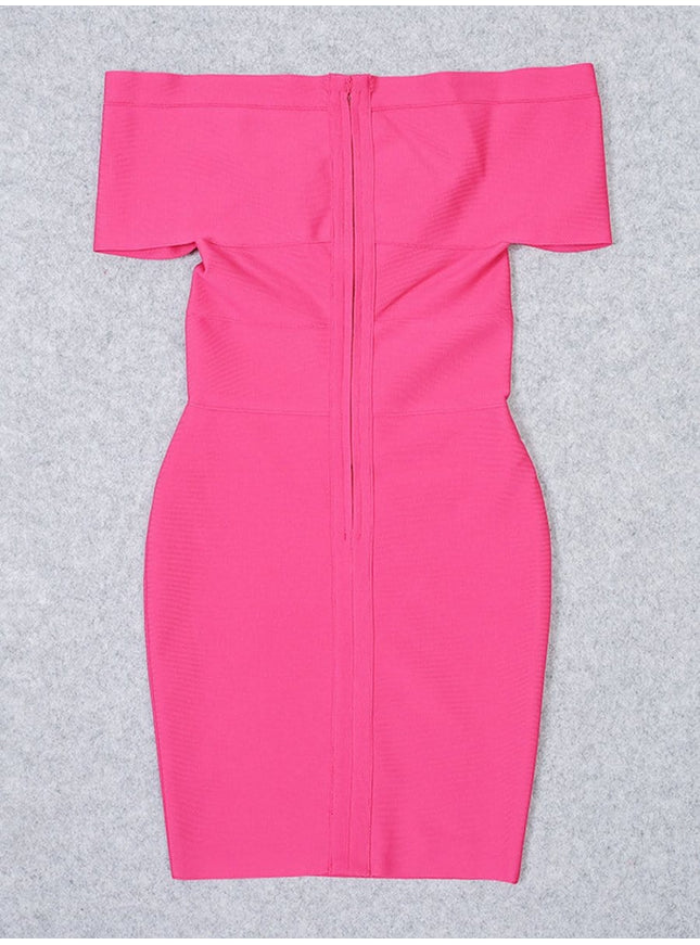 Sadie Off Shoulder Bodycon Midi Dress - Fashion Pov