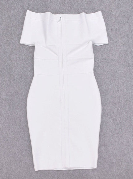 Sadie Off Shoulder Bodycon Midi Dress - Fashion Pov