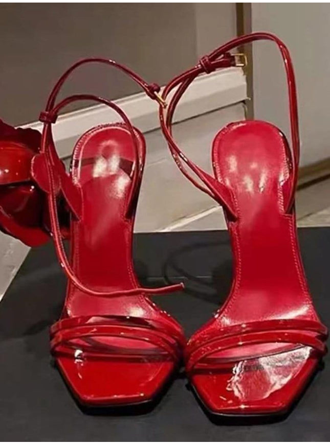 Sage Ankle Strap Stiletto Heel - Fashion Pov