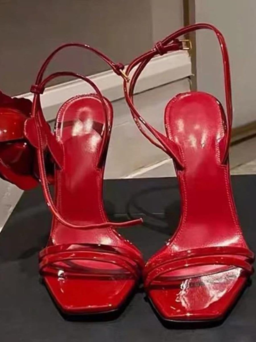 Sage Ankle Strap Stiletto Heel - Fashion Pov