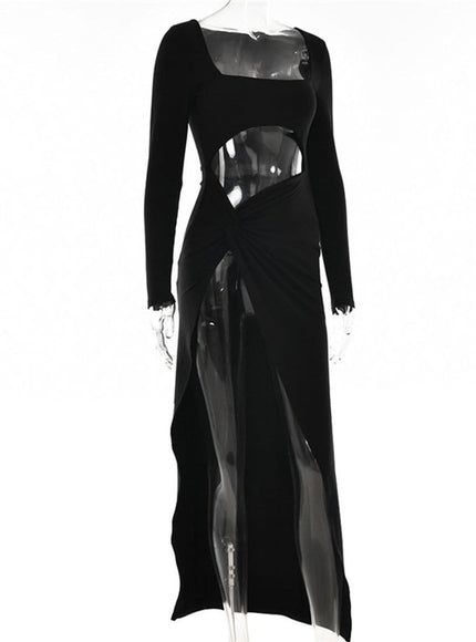 Scott Hollow Out Maxi Dress - Fashion Pov