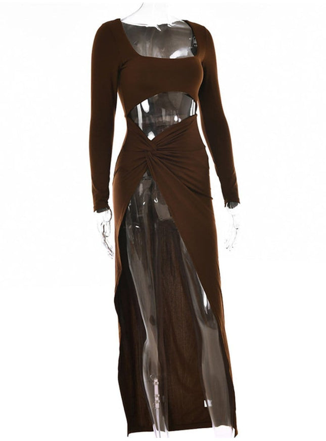 Scott Hollow Out Maxi Dress - Fashion Pov