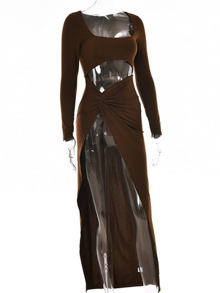 Scott Hollow Out Maxi Dress - Fashion Pov