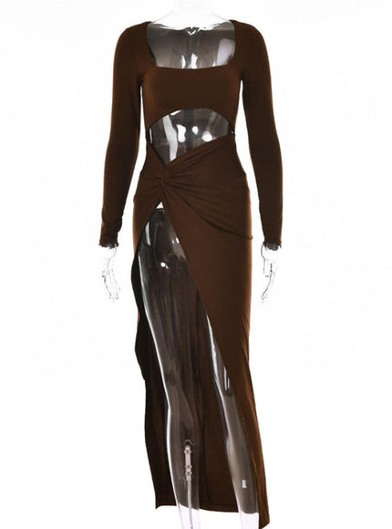 Scott Hollow Out Maxi Dress - Fashion Pov