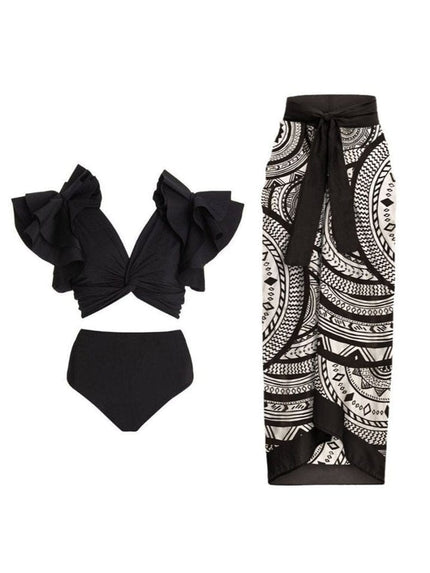 Selah Swimwear & Skirt Set - Fashion Pov