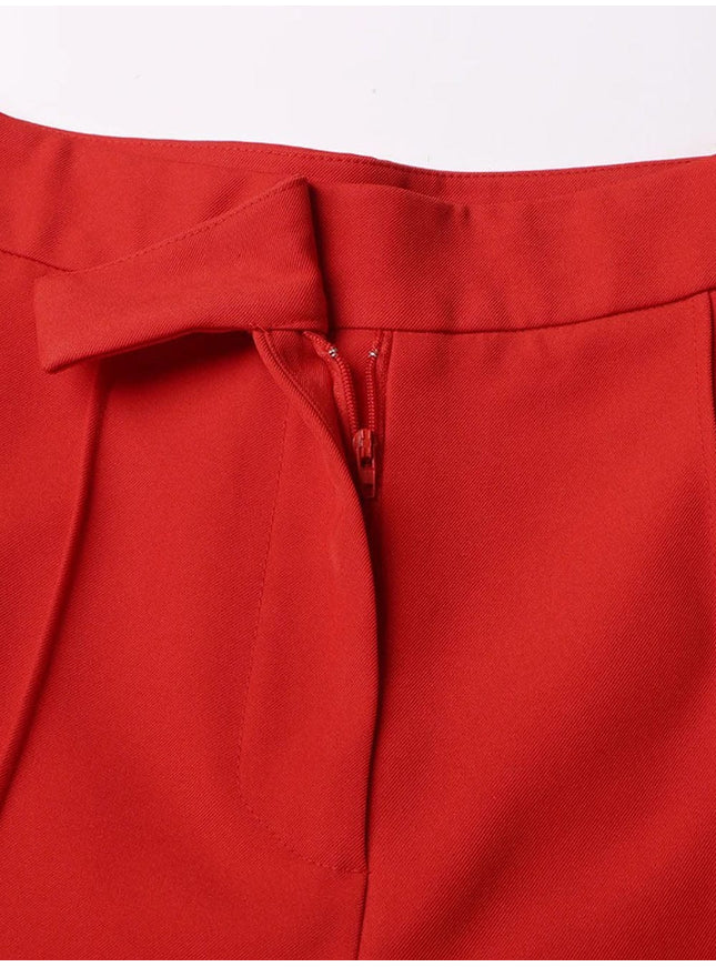 Selina Solid Casual Flare Pant - Fashion Pov