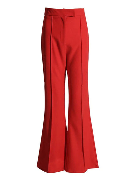 Selina Solid Casual Flare Pant - Fashion Pov