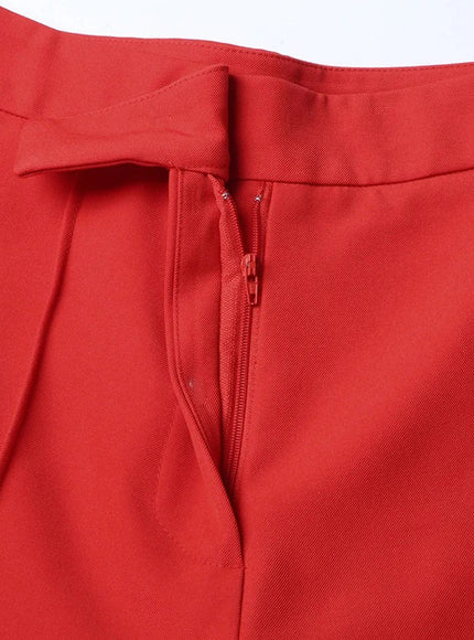 Selina Solid Casual Flare Pant - Fashion Pov