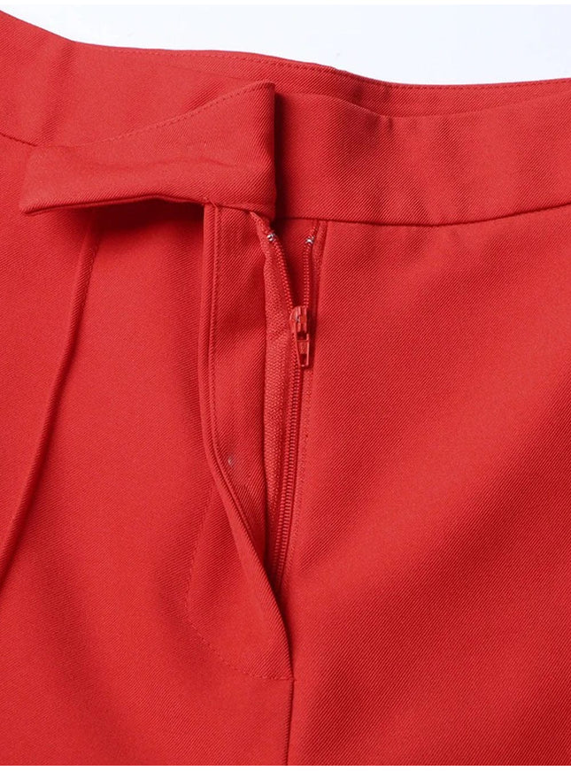 Selina Solid Casual Flare Pant - Fashion Pov