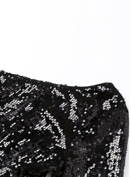 Shiloh Shoulder Feather Backless Mini Dress - Fashion Pov