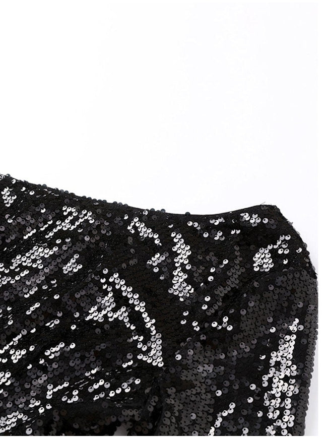 Shiloh Shoulder Feather Backless Mini Dress - Fashion Pov