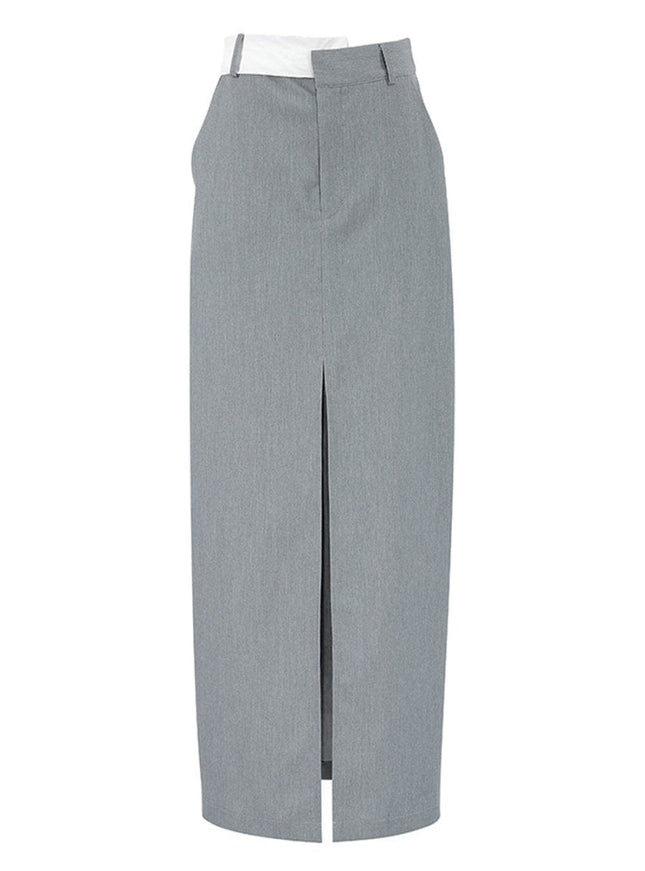 Sloan Skirt In Gray - Fashion Pov