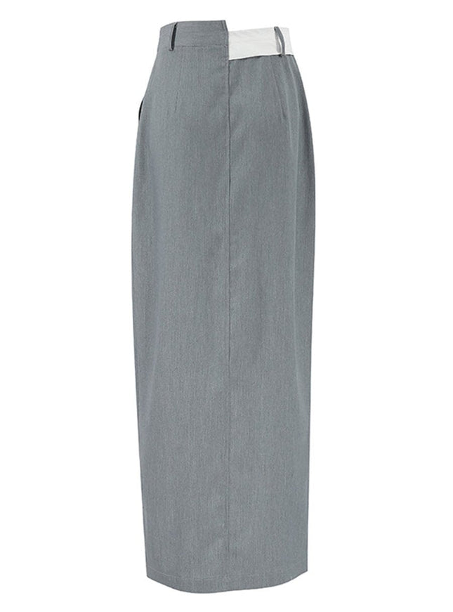 Sloan Skirt In Gray - Fashion Pov