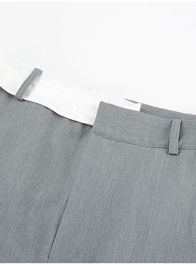 Sloan Skirt In Gray - Fashion Pov