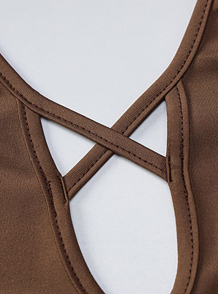 Sonia Hollow out Backless Maxi Dress - Fashion Pov