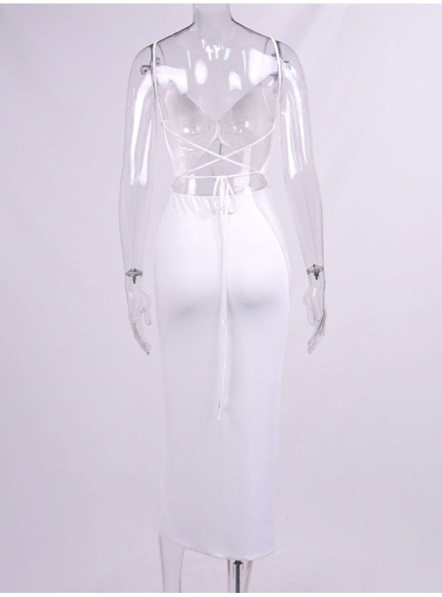 Sophie Hollow Out Backless Midi Dress - Fashion Pov