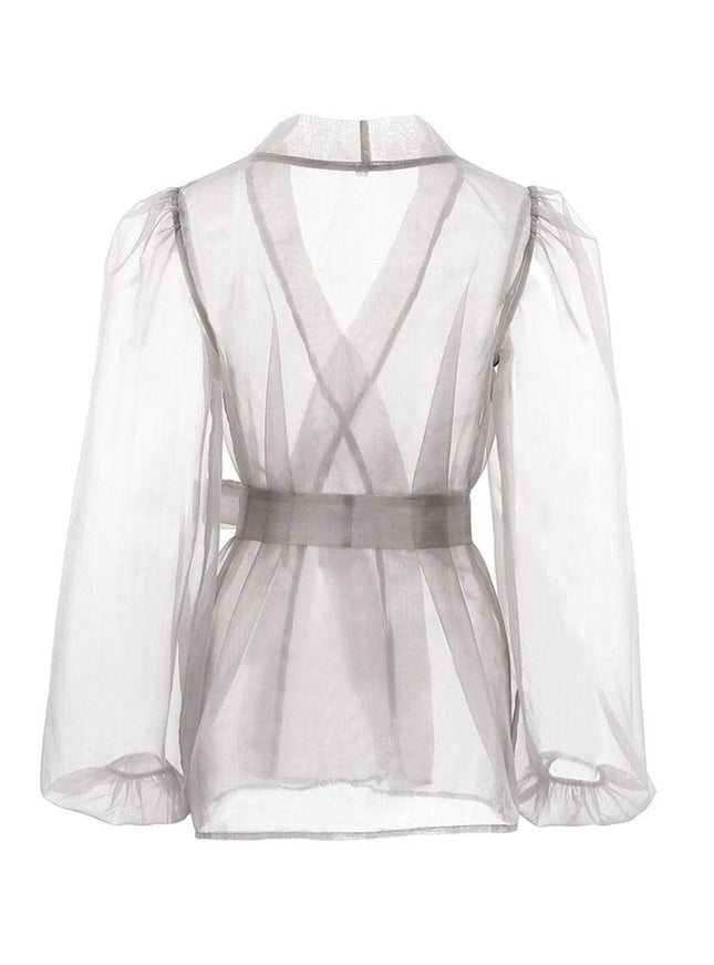 Talia V Neck Long Sleeve Top - Fashion Pov