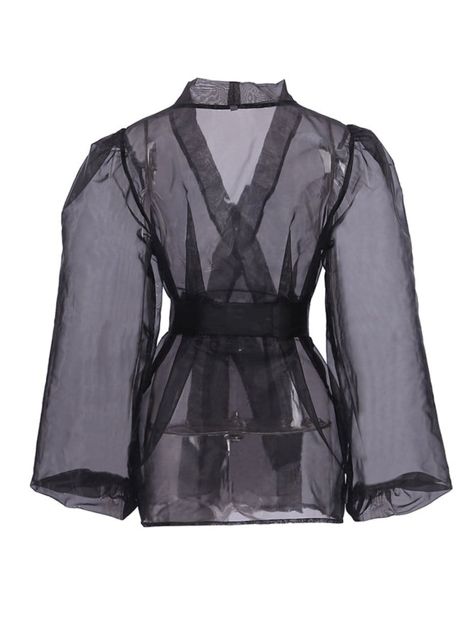Talia V Neck Long Sleeve Top - Fashion Pov