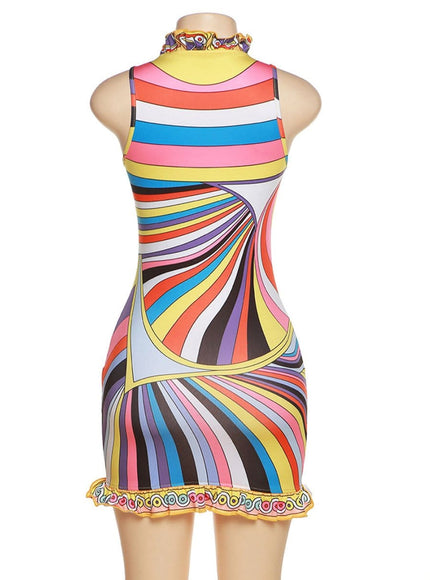Tara Sleeveless Mini Dress - Fashion Pov