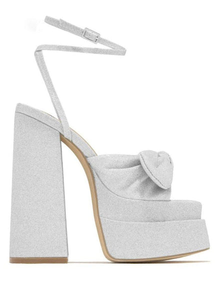 Valerie Butterfly Knot Peep Toe Heel - Fashion Pov