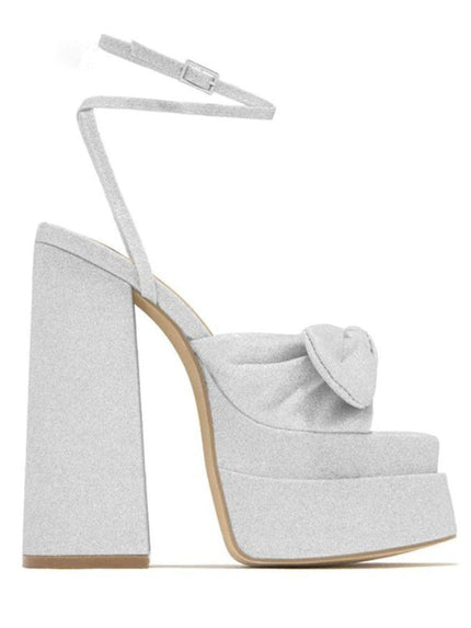 Valerie Butterfly Knot Peep Toe Heel - Fashion Pov