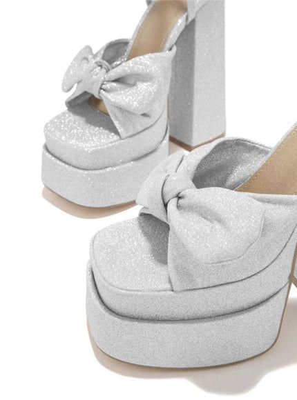 Valerie Butterfly Knot Peep Toe Heel - Fashion Pov