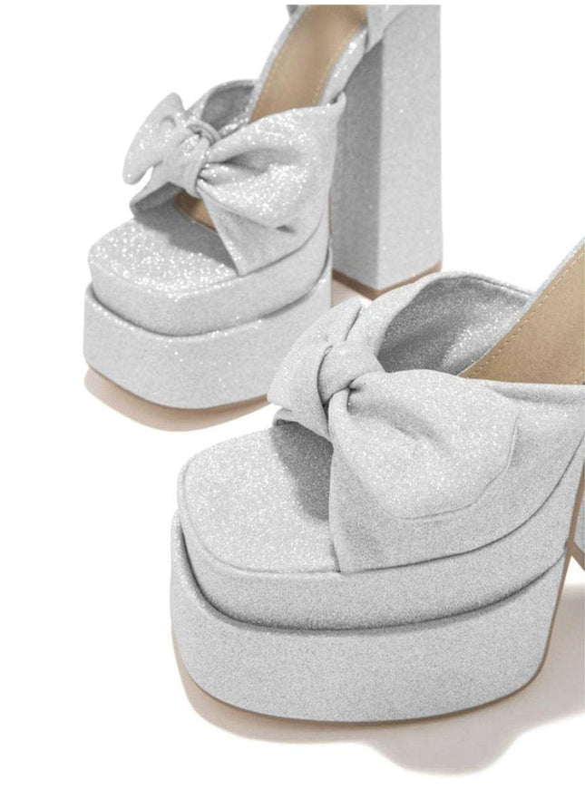 Valerie Butterfly Knot Peep Toe Heel - Fashion Pov