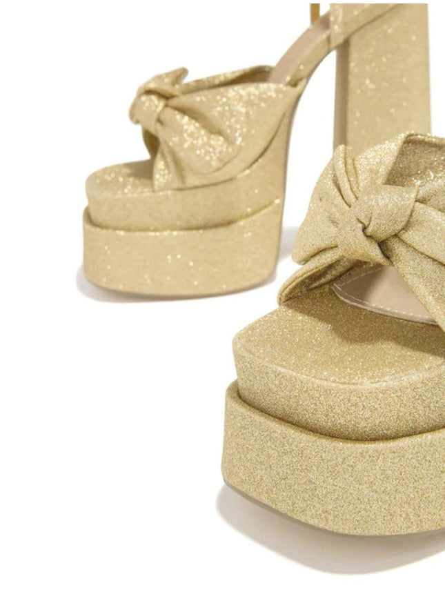 Valerie Butterfly Knot Peep Toe Heel - Fashion Pov