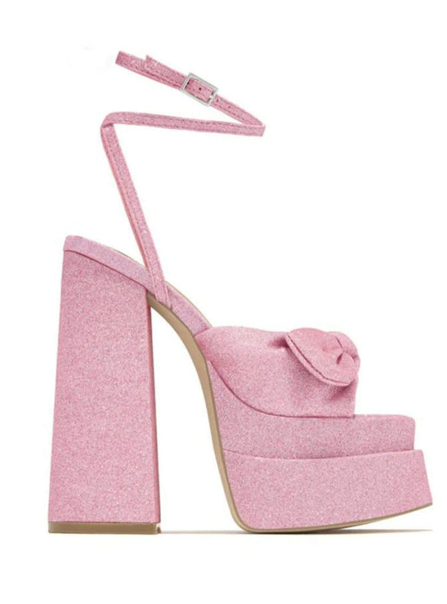 Valerie Butterfly Knot Peep Toe Heel - Fashion Pov