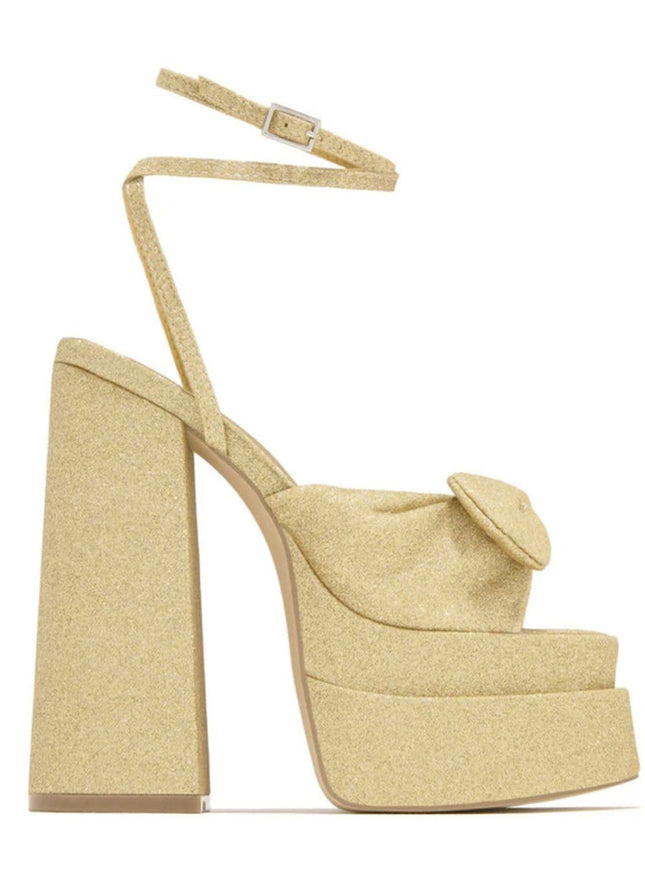 Valerie Butterfly Knot Peep Toe Heel - Fashion Pov
