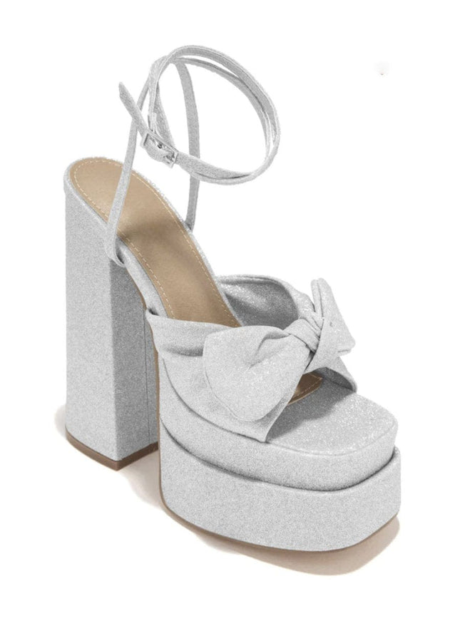 Valerie Butterfly Knot Peep Toe Heel - Fashion Pov