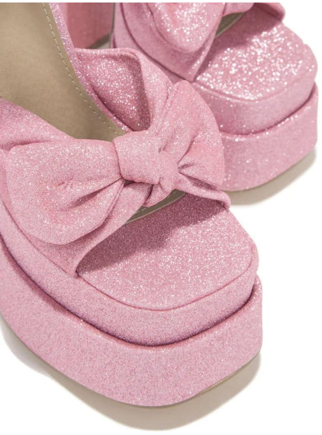 Valerie Butterfly Knot Peep Toe Heel - Fashion Pov