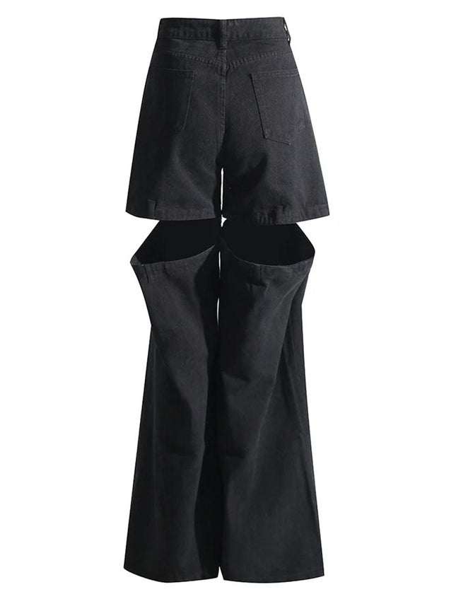 Veda Pockets Cut Out Casual Pant - Fashion Pov