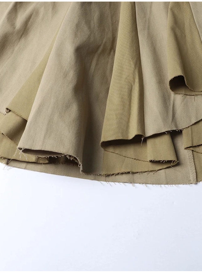 Violet Spliced Hem Skirt - Fashion Pov