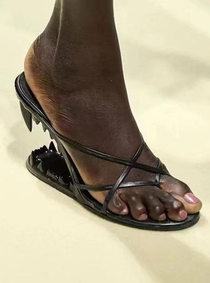 Vivian Flip Flop Peep Toe Heel - Fashion Pov