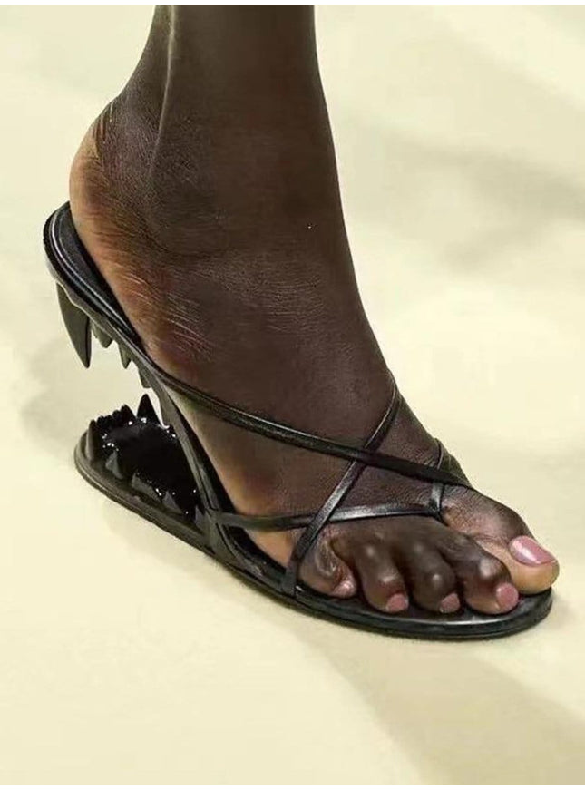 Vivian Flip Flop Peep Toe Heel - Fashion Pov