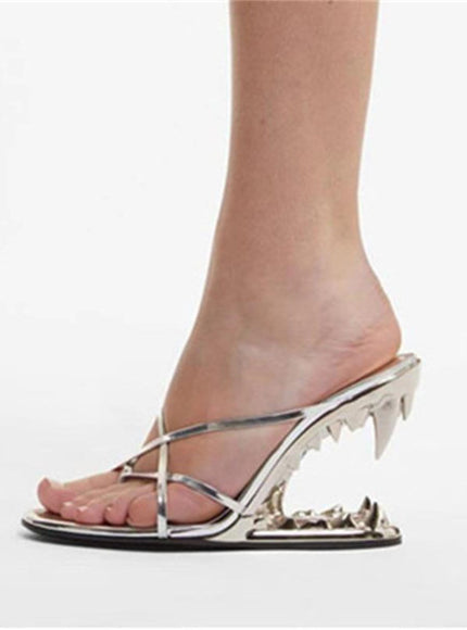 Vivian Flip Flop Peep Toe Heel - Fashion Pov