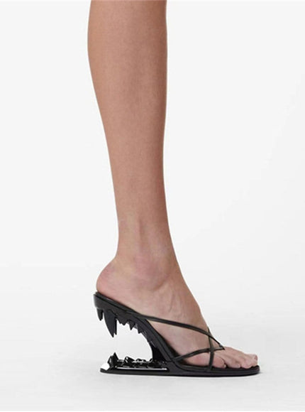Vivian Flip Flop Peep Toe Heel - Fashion Pov