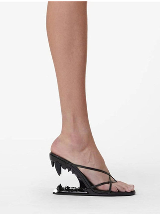 Vivian Flip Flop Peep Toe Heel - Fashion Pov