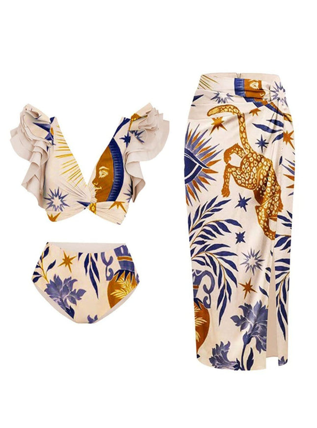Xena Ruffle Bikini Swimsuit - Fashion Pov