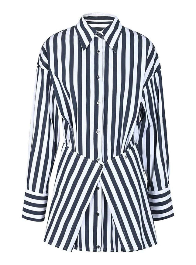 Yuki Single Breasted Casual Blouse - Fashion Pov